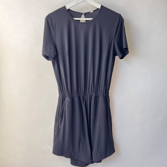 Lululemon Lightweight High-Neck Romper Black Size 8 A141 - Picture 4 of 11